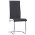 Swen Studio -  Cantilever Dining Chairs 6 pcs Black Fabric